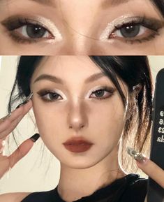 Makeup Ideas For Summer, Seductive Makeup, Asian Makeup Tutorials, Asian Makeup Looks, Pretty Eye Makeup, Eye Makeup Looks, Eye Makeup Styles, Doll Eye Makeup, Eye Makeup Ideas