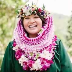 Ali`i Royalty Lei Set (Seasonal Color Vary) - Hawai'i Lei Stand - Lei Shipping Orchid Lei, 41st Anniversary, Candy Lei, Graduation Flowers, Flower Lei, Graduation Leis, Hawaiian Lei, Orchid Color, Premium Colors