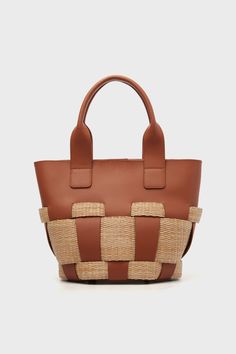 Monroe Woven Raffia Tote | Tuckernuck Accessories Leather Weave Bag, Leather Fringe Handbag, Handbag Design, Fringe Handbags, Sustainable Bag, Bamboo Weaving, Woven Handbags, Spring Accessories, Woven Raffia