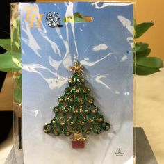 Brand New In Plastic, Gold Tone Christmas Tree Brooch With Green And Red Enamel. Measurements: 2.25” X 1.75” Sku 96888238 Jb8-026 Christmas Holiday Brooch Jewelry, Christmas Holiday Jewelry Brooch, Green Christmas Brooches For Gifts, Green Christmas Brooches As Gifts, Holiday Gift Brooch Pins, Gold Christmas Holiday Brooch, Gold Brooches For Christmas Gift, Gold Christmas Brooches For Festive Occasion, Gold Christmas Gift Pins