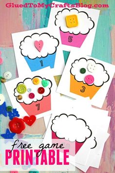 free printable valentine's day card game for kids to practice numbers and counting