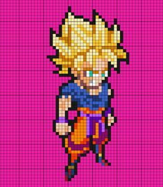 an image of a cartoon character made out of pixels