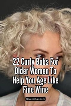 Platinum Blonde Rezo Cut Older Woman Curly Hair, Curly Bobs For Older Women, Fine Curly Hair Cuts, Short Curly Bob Haircut, Short Layered Curly Hair, Medium Curly Haircuts, Curly Bobs