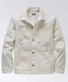 With function and versatility in its DNA, our Canvas Chore Coat still carries plenty of style clout. Sturdy, not stuffy, and an easy layer for year-round wear. Cotton canvas has a button-front design with chore coat patch pockets. Hanging loop inside collar. 100% Cotton Canvas Button-front design Four front patch pockets Hanging loop inside collar Dry clean Imported Outdoor Cotton Outerwear With Buttoned Pockets, Outdoor Cotton Utility Jacket With Lapel Collar, Cotton Utility Jacket With Lapel Collar For Outdoor, Cotton Outerwear With Buttoned Pockets For Outdoor, Outdoor Utility Jacket With Lapel Collar In Cotton, Utility Outerwear With Buttons For Everyday, Everyday Cotton Outerwear With Buttons, Cotton Outerwear With Welt Pockets For Everyday, Classic Utility Jacket With Buttoned Pockets For Everyday