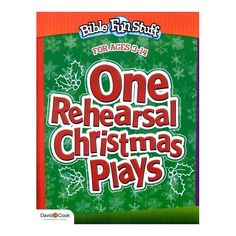 a children's book with the title one rehearal christmas plays on it