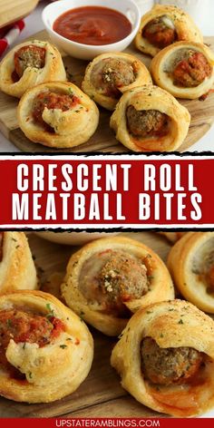 Crescent Roll Meatball Bites