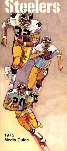 an illustrated book cover for the pittsburgh football team