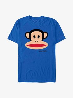 Lightweight 100% combed ring spun cotton laundered for extra soft feelWash cold; dry lowImportedListed in men's sizes Twitter Famous, Julius The Monkey, Pop Culture Icons, Royal Logo, Monkey Shirt, Fashion 2000s, Paul Frank, Colorful World, Graphic Tee Design