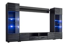 PRICES MAY VARY. Wall Unit Modern Entertainment Center with Blue LED Lights, 40 to 65 Inch, TV Stand, Matte body and High Gloss Fronts Perfect for those in need of living room storage space. Easy to clean high gloss fronts and cabinets with LED lights. High quality product manufactured and imported from the European Union. Dimensions 102W" x 16D" x 60"H Wall Unit Modern Entertainment Center with Blue LED Lights, 40 to 65 Inch, TV Stand, Matte body and High Gloss Fronts. Perfect for those in need Tv Wall Storage, Tv Led Lights, Bedroom Entertainment Center, Modern Home Theater, Entertainment Center Wall, Tv Cupboard Design, Corner Entertainment Center, Diamond Furniture, 65 Tv Stand