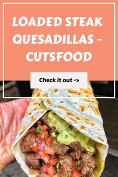 Loaded Steak Quesadillas – Cutsfood https://cutsfood.com/loaded-steak-quesadillas/ Steak Quesadillas, Ancho Chili Powder, Ancho Chili, Cheese Quesadilla, Roasted Corn, Sirloin Steaks, Fire Roasted, 30 Minute Meals, Quesadillas