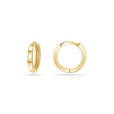 These luxe huggie hoops are your new everyday essential. Our Everyday Huggies are crafted in 14k Gold, sleek and minimal they hug your ears just right, adding that perfect touch of understated elegance. They’re lightweight, comfortable, and versatile enough to go from day to night without missing a beat. Whether you’re stacking them up or wearing them solo, these huggies bring effortless chic to your look, making them a must-have staple in your jewelry rotation.

Size: 11.5mm Diameter - 1.8mm (W)
Sold as a PAIR
14K Solid Gold

Lifetime Guarantee
Made in Los Angeles 2024 Holidays, Mom Kid, Understated Elegance, Effortless Chic, Hug You, Custom Engraving, Jewelry Crafts, Jewelry Shop, Everyday Essentials Products