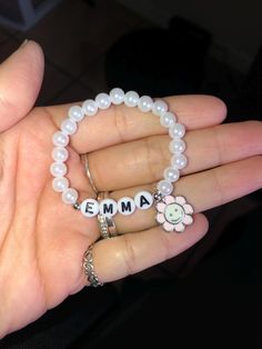 *This adorable little girl name bracelet will make a great gift.* *Please measure wrist before ordering.* *Please roll on bracelet rather than stretch on to prevent breaking/stretching.* *All sales are final as per shop policy. Thank you for understanding Bracelet Cute, Girl Name, Corpus Christi Tx, Name Bracelet, Roll On, Girl Names, Custom Name, Stretching