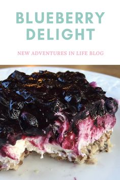 blueberry delight new adventures in life's blog cover image with text overlay