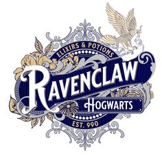 the logo for ravenclaw hogwarts, which is located in an old - fashioned