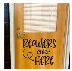 a wooden door with the words home sweet classroom painted on it's front side