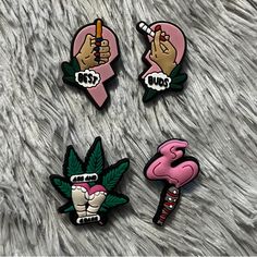 This Order Comes With One “Best” Heart, One “Buds” Heart, One “Ass And Grass,” And One Blunt Charm! Check Out My Closet For More Charms! Bundle To Save $$! Message Me For A Custom Order! Tags: Clog Charms, Shoe Charms, Jibbitz, Jibbits, Bundle, Stocking Stuffers Crocs Pink, Clothes Jewelry, Stocking Stuffers