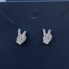 Earring Studs: Showing Peace > Brand: Aeropostale Condition: Brand New Never Worn And Will Come With A Jewelry Pouch Ask Any Questions But Please Do Not Lowball When Making An Offer! I Sell On Other Apps So If You Like And Want The Item, Make Sure To Purchase Before Someone Else Does! Casual Silver Earrings For Party, Earring Studs, Peace Sign, Jewelry Pouch, Aeropostale, Black Silver, Jewelry Earrings, Pouch, Stud Earrings