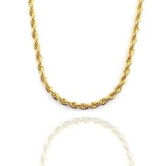 Precision Plus Rope Chain - Ice Dazzle - Ice Dazzle - Rope Chain Elegant Formal Gold Chain Rope Necklace, Elegant Formal Gold Rope Chain Necklace, Classic Link Rope Chain Necklace For Formal Occasions, Elegant Round Rope Chain Necklace, Elegant Rope Chain Necklaces, Elegant Rope Chain Necklace For Anniversary, Luxury White Gold Rope Chain Necklace, Elegant Anniversary Rope Chain Necklace, Classic Round Rope Chain Necklace