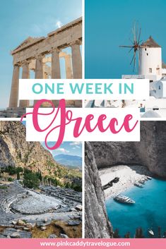 one week in greece with text overlay