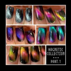 "USE \"JUSTFORYOU15\" for 15% off this set at checkout!                      Included in this 5 piece collection of polishes are the following colors: 1. Electromagnetic 2. Magnetic Charm  3. Magnetic Attraction 4. Magnetize Me 5. Metallic Magnetism  **YOU CAN PURCHASE THIS SET WITH 1 MAGNET OR WITHOUT A MAGNET IF YOU ALREADY HAVE ONE**    **Please see each individual listing for further descriptions of each polish**  How To Use Our Magnetic Polishes - Make sure you shake your bottle well before Magnetic Polish, Chrome Nail Polish, Metallic Nail, Cosmetic Grade Glitter, Metallic Powder, Magnetic Attraction, Beauty Make-up, Metallic Nails, Oil Slick