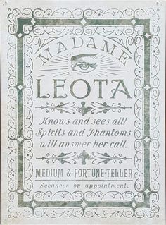 an old book with some type of writing on it's front cover, and the words leota written in cursive font