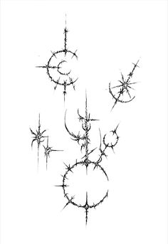 a black and white drawing of barbed wire