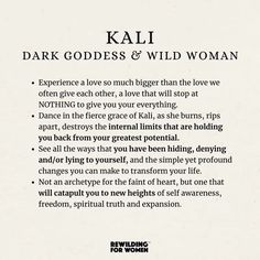 Dark Goddess Archetype, Goddess Divine Feminine, Kali Deity, Kali Energy, Divine Feminine Spirituality Goddesses, Dark Divine Feminine, Feminine Energy Art, Wild Woman Aesthetic, Wild Feminine