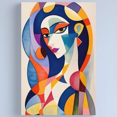 Vibrant colors printed on artist grade canvas. Hand stretched for your order. Multiple sizes are available. Arrives ready to hang. Additional sizes are available. Cubism lovers <3 Bling Phone Case, Ingredients List, Jewel Box, Cubism, Featured Art, Beautiful Woman, Print Images, Colorful Prints, Framed Art Prints