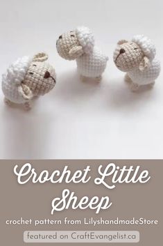 crochet little sheep pattern from lilyhandadestore featured on craftevangelista