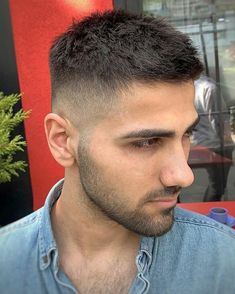 Men Short Hair Fade, Fade Haircut Short, Men Fade Haircut, Crew Cut Hair, Very Short Hair Men, Crew Cut Haircut, Young Men Haircuts, Men Fade Haircut Short, Short Hair With Beard