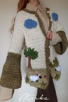 Countryside Aesthetic, Sweater Chunky, Crochet Winter