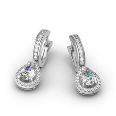 Princess Diamond Earrings, Round Diamond Earrings, Diamond Earrings Studs Round, Understated Luxury, India Jewelry, Gold Diamond Earrings, Fashion Jewelry Earrings, Latest Jewellery, Diamond Drop Earrings