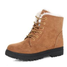 Women's Winter Snow Warm Snow Boots - AM APPAREL Cute Winter Shoes, Brown Snow Boots, Winter Snow Boots Women, Ankle Snow Boots, Winter Heels, Warm Snow Boots, Shoes Too Big, Fur Shoes, Winter Shoes For Women