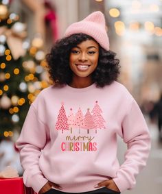 This sweatshirt/crewneck is perfect for the wonderful Pre and Christmas season to really get you in the mood. This item is for all pink Christmas lovers who want to feel the Chrsitmas vibes. Sweatshirt Color (in the picture sequence): 1. Light Pink 2. Ash 3. Military Green 4. Sand 5. White ♥PRODUCTION TIME: 1-5 days (usually 2-3 days) ♥SHIPPING TIME: 2-5 days (usually 3 days) ♥PRODUCT DESCRIPTION: The Gildan 18000/18500 is ideal for any situation, a unisex heavy blend crewneck sweatshirt/hoodie Pink Winter Sweatshirt For Everyday, Pink Crew Neck T-shirt For Holidays, Winter Cartoon Print Pink Sweatshirt, Christmas Crew Neck Sweatshirt With Graphic Print, Hot Pink Christmas Sweatshirt, Cute Pink Christmas T-shirt, Christmas Graphic Print Crew Neck Sweatshirt, Sequencing Pictures, Christmas Lovers