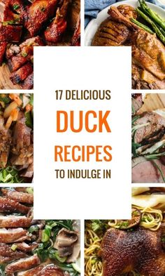 the cover of 17 delicious duck recipes to indulge in