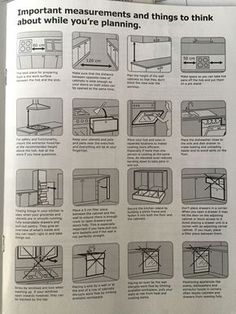 an instruction for how to install kitchen cabinets