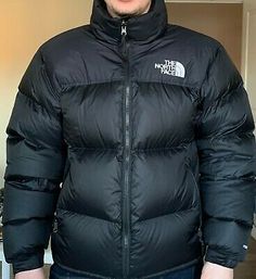 The North Face Nuptse 1996, Fashion Mumblr, North Face Nuptse, Windbreaker Jacket Mens, Black Faux Leather Jacket