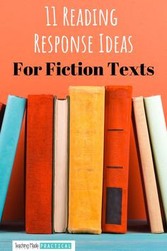 11 Fiction Reading Response Ideas for 3rd, 4th, or 5th Grade Free Reading Comprehension Worksheets, Reading Response, Special Education Students