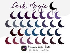 the color scheme for dark magic