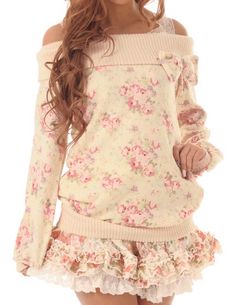 Hime-Gyaru Mori Girl, Dieselpunk, Cute Sweaters, Japanese Fashion, Outfits Casuales, Asian Fashion