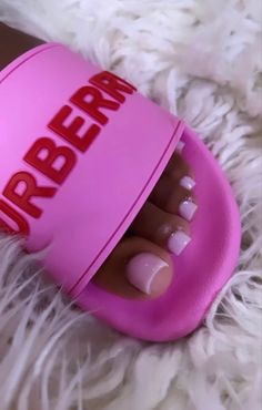 Toenail Polish, Acrylic Toes, Pink Lifestyle, Acrylic Toe Nails, French Tip Acrylic Nails, Girly Acrylic Nails, Colored Acrylic Nails, Unique Acrylic Nails, Pink Girly Things