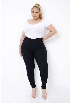 -Great Stretch -Comfy -V Style Design Front -Mid Waist -30 inch inseam Clothes For Curvy Women, Plus Size Athletic Wear, Curvy Clothes, Plus Size Pants, Clothing Design, Curvy Outfits, Romper With Skirt, Classy Women, New Arrival Dress