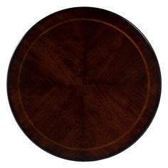 a round wooden table top on a white background