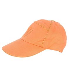 Authentic unisex Hermes linen orange and tan baseball cap with stitching, lined, and adjustable strap at back. Designer size 57 Marked MOTSCH Hermes. Tan Baseball Cap, Leather Belts, Out Of Style, High Quality Leather, Baseball Cap, Caps Hats, Going Out, Adjustable Straps, Stitching