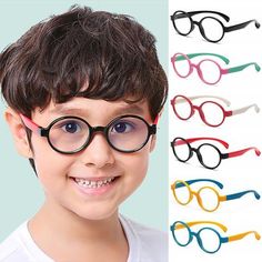 Kids Accessories Fashion, Fashion Eye Glasses, Round Eyeglasses, Cool Sunglasses, Blue Ray, Beauty Business, 3 In One, Eye Protection