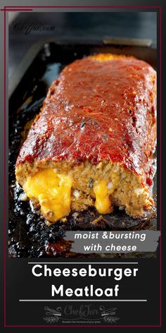 This is a Cheeseburger meatloaf for cheese lovers! It is moist, tender and is packed with so many flavors! Cheeseburger Meatloaf Recipes, Recipe With Cheese, Meatloaf Burgers, Homemade Burger Recipe, Cheeseburger Meatloaf, Black Color Hairstyles, Classic Burger