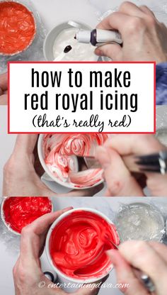 how to make red royal icing that's really red