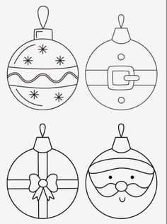 Christmas Ornaments Coloring Pages, Ornaments Coloring Pages, Christmas Ornaments Coloring, Mandala Christmas Ornaments, Paper Crafts Ideas, Christmas Ornament Coloring Page, Mandala Christmas, Christmas Ornament Template, Easy Christmas Ornaments