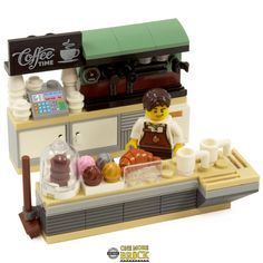 a lego model of a coffee shop