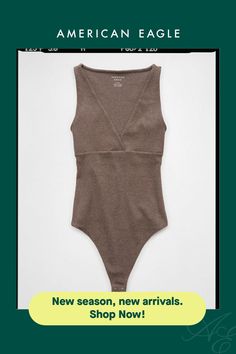 Plunge v-neck with wrap detail/Thong bottom for a clean look under clothes/Snap closure at bottom/This bodysuit is Real Good: Made with the planet in mind & a promise to continue to do better. Trendy V-neck Bodysuit For Loungewear, Fitted V-neck Bodysuit For Loungewear, Solid Color V-neck Bodysuit For Loungewear, Trendy V-neck Seamless Bodysuit, Trendy Seamless V-neck Bodysuit, White Jeans Men, Athletic Fit Jeans, V Neck Bodysuit, Main Squeeze